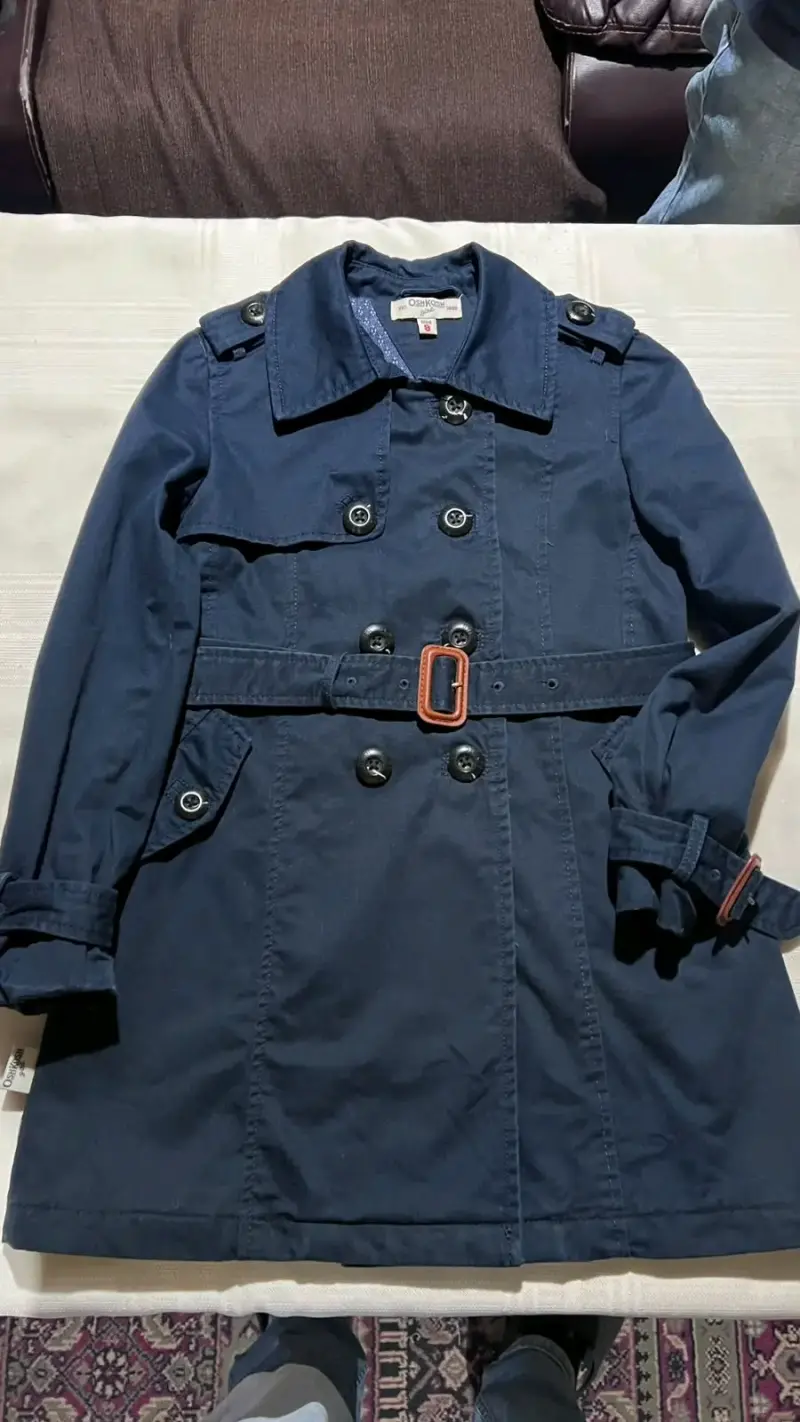 Chaqueta azul para niña OshKosh talla 8 - 3