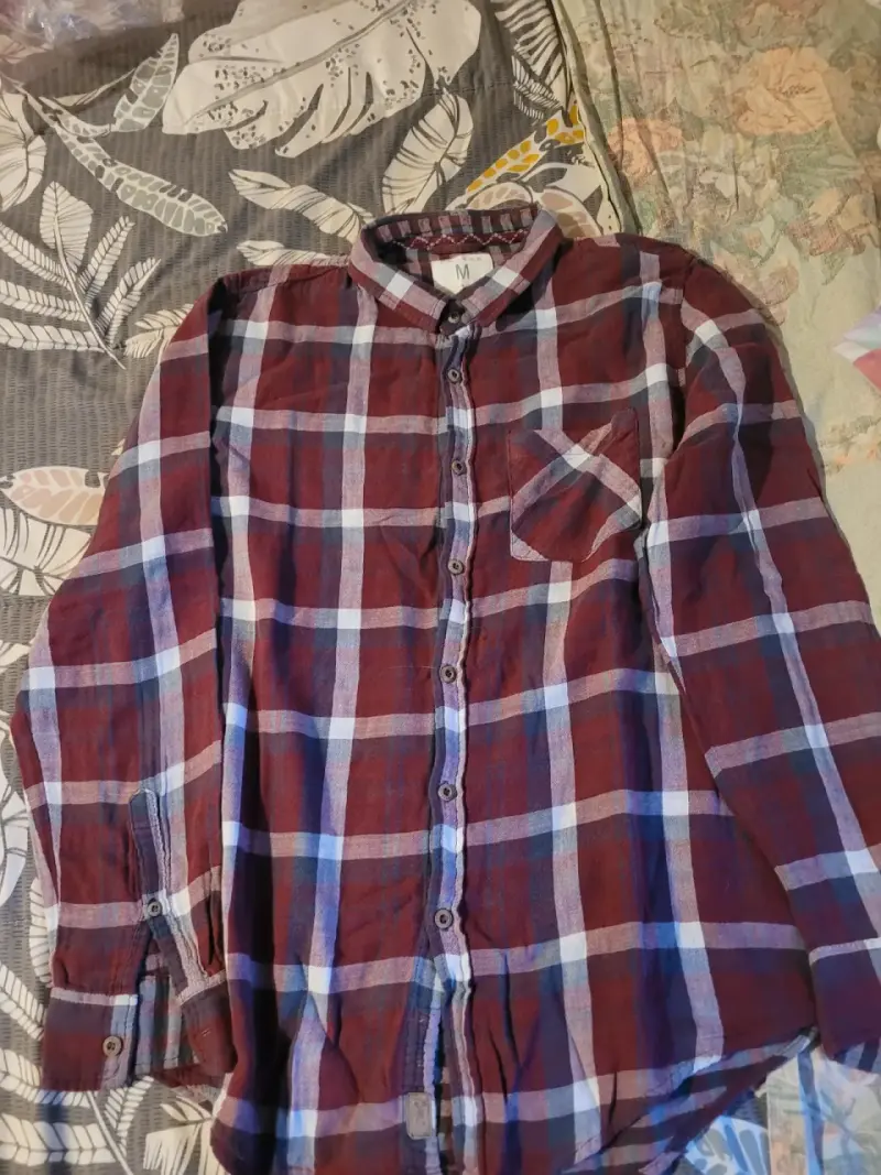Camisa a cuadros Foster talla M - 1