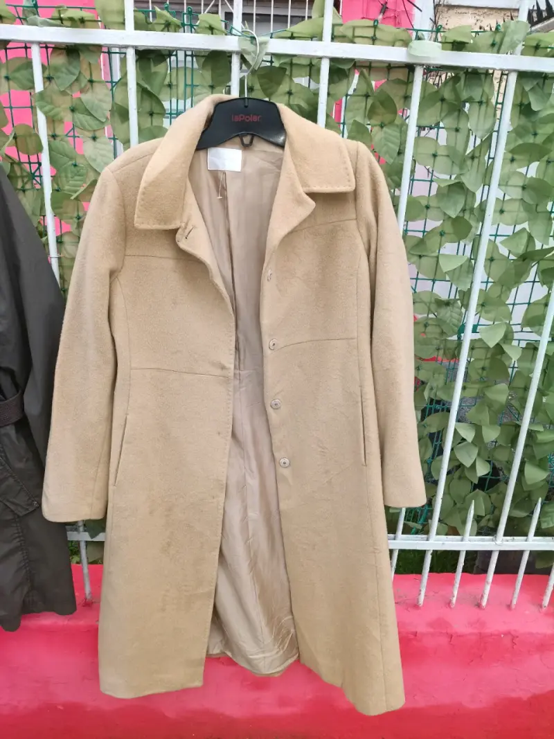 Chaqueta de algodón verde estilo militar - 6