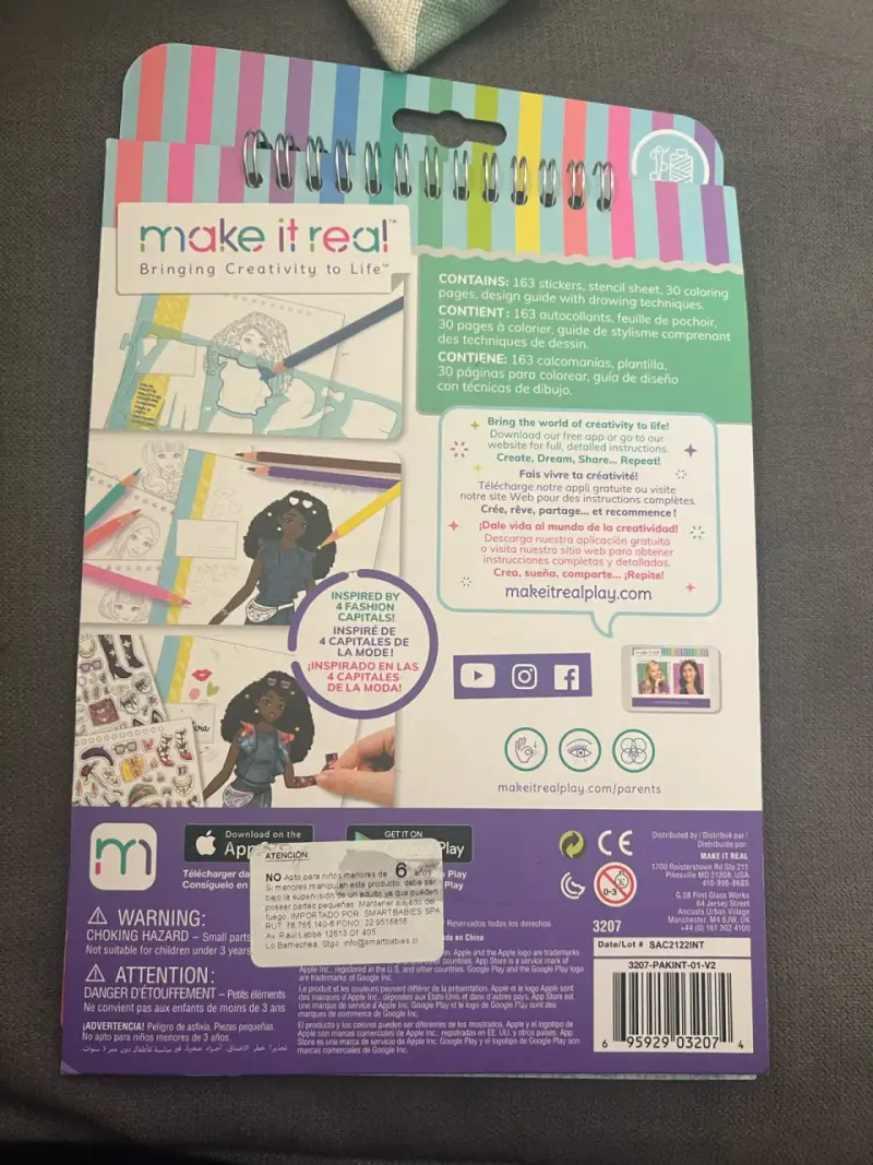 Cuaderno de Diseño de Moda con Pegatinas - 2