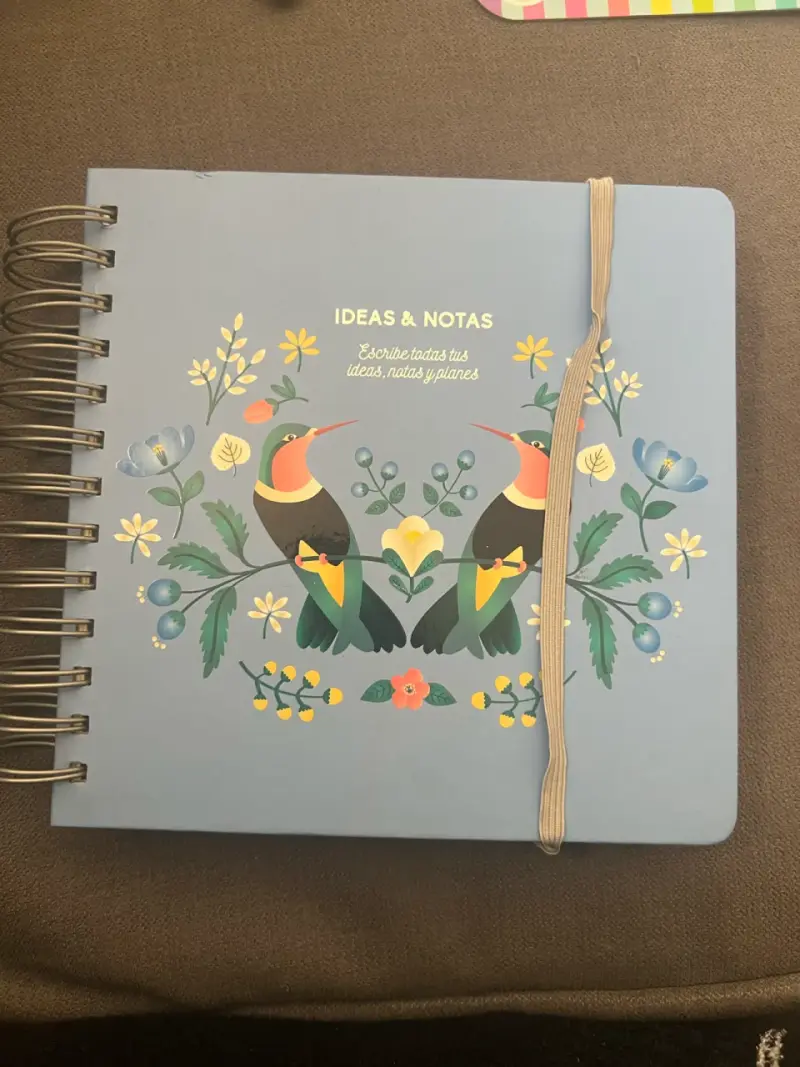 Cuaderno Ideas & Notas con Diseño Floral - 1