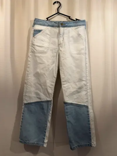 Pantalones de mezclilla bicolor Rupha 38 - miniatura 1