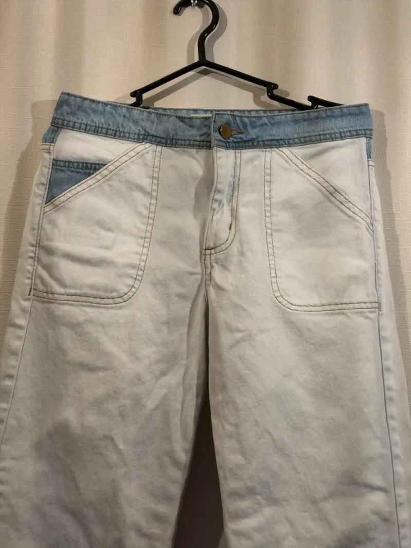 Pantalones de mezclilla bicolor Rupha 38 - 2