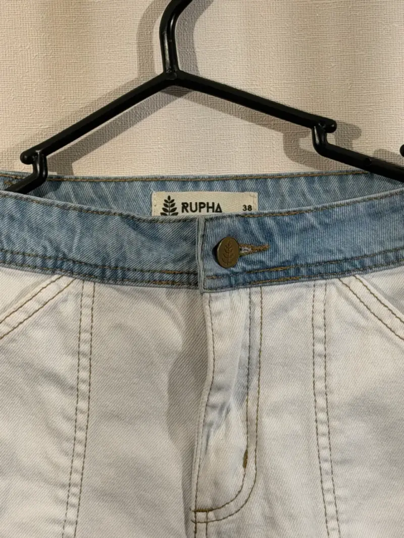 Pantalones de mezclilla bicolor Rupha 38 - 3