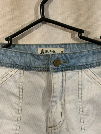 Pantalones de mezclilla bicolor Rupha 38 - miniatura 3