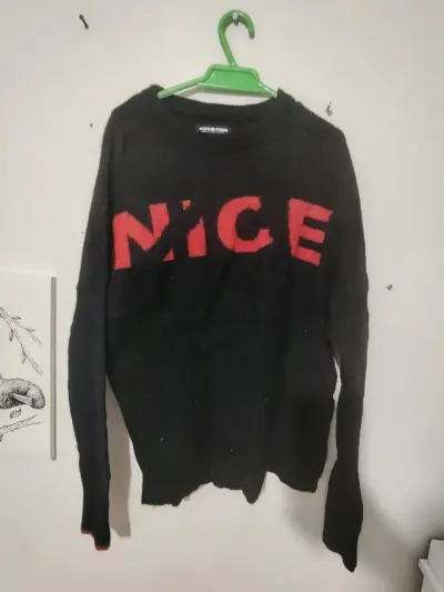 Suéter negro Jack & Jones con diseño 'Nice' - miniatura 1