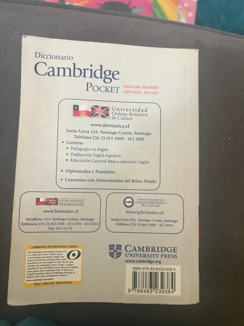 Diccionario Cambridge Pocket Inglés-Español - 2
