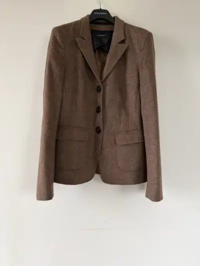 Blazer de lana marrón para mujer Windsor - miniatura 1