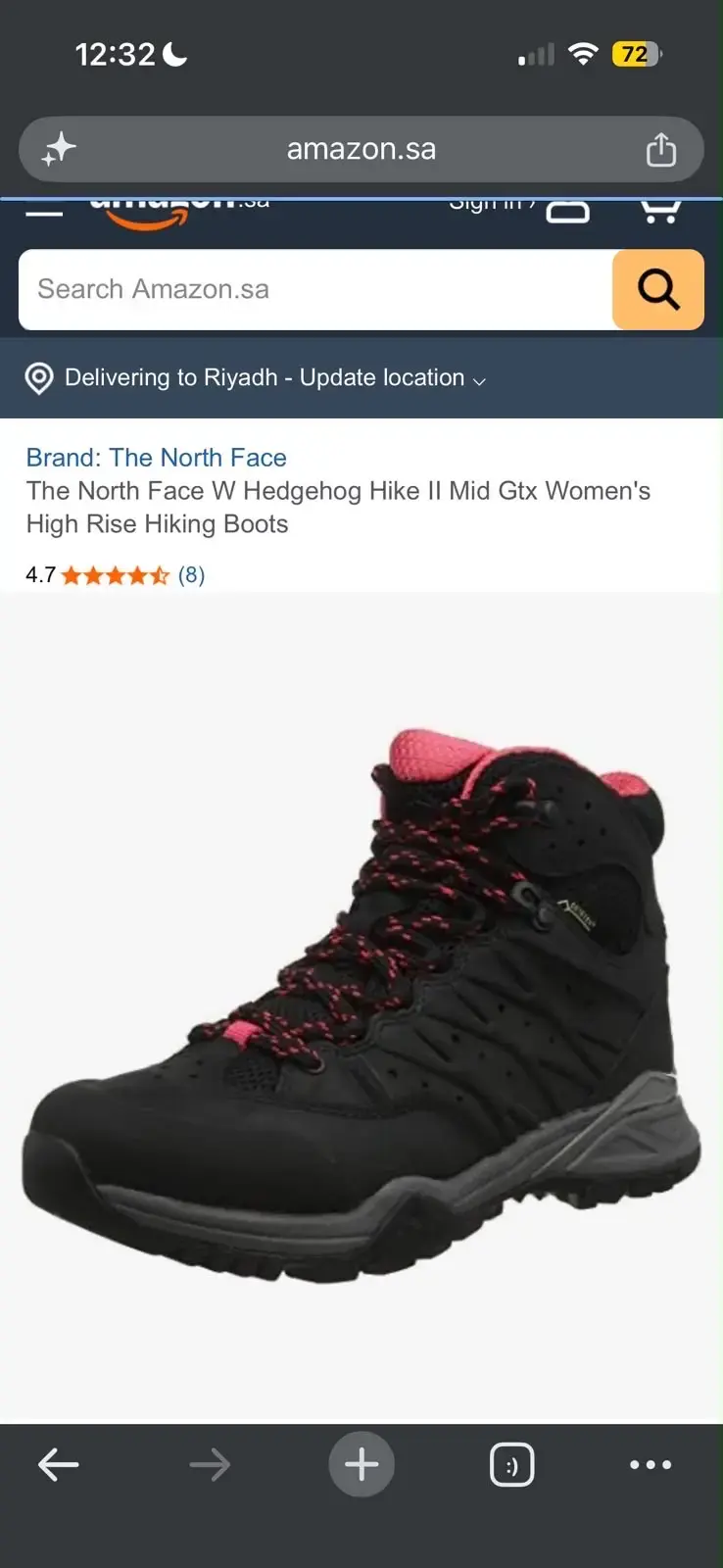Botas de senderismo The North Face negras y rosas - 4