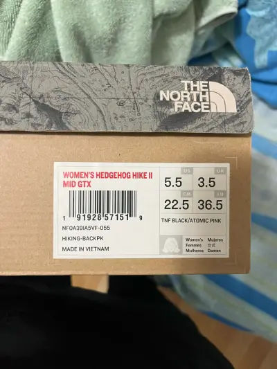 Botas de senderismo The North Face negras y rosas - miniatura 5