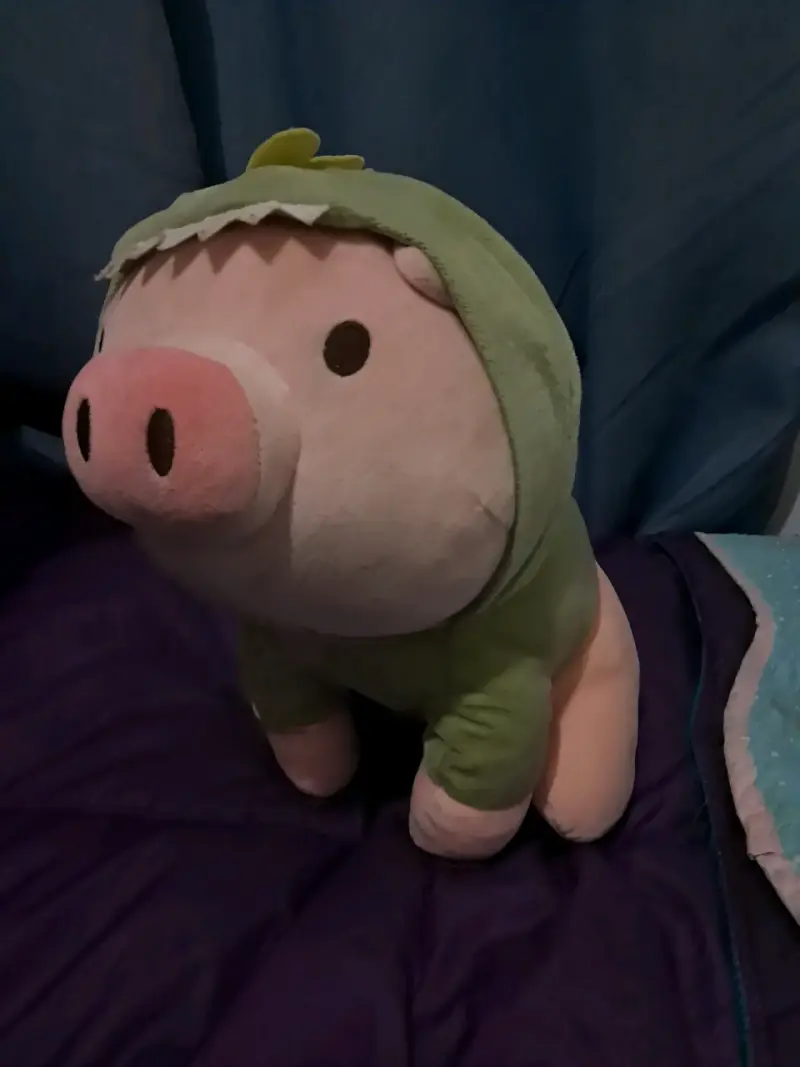 Peluche chanchito disfraz dinosaurio - 2