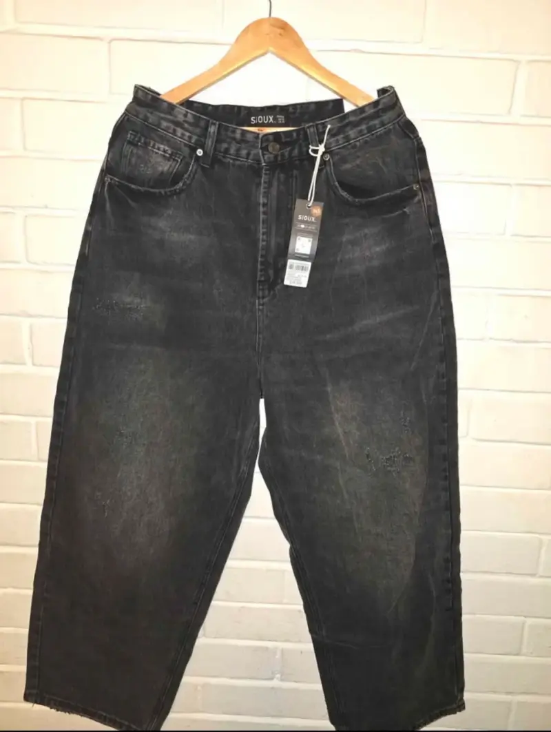 Jeans Baggy Negros Sioux Talla 42 - 1