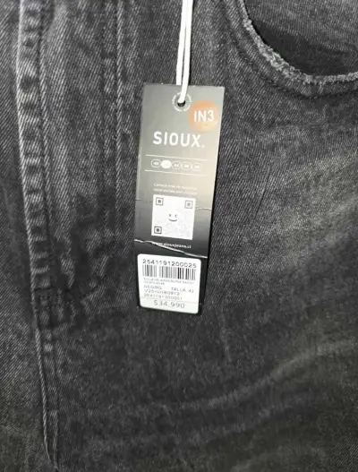 Jeans Baggy Negros Sioux Talla 42 - miniatura 4