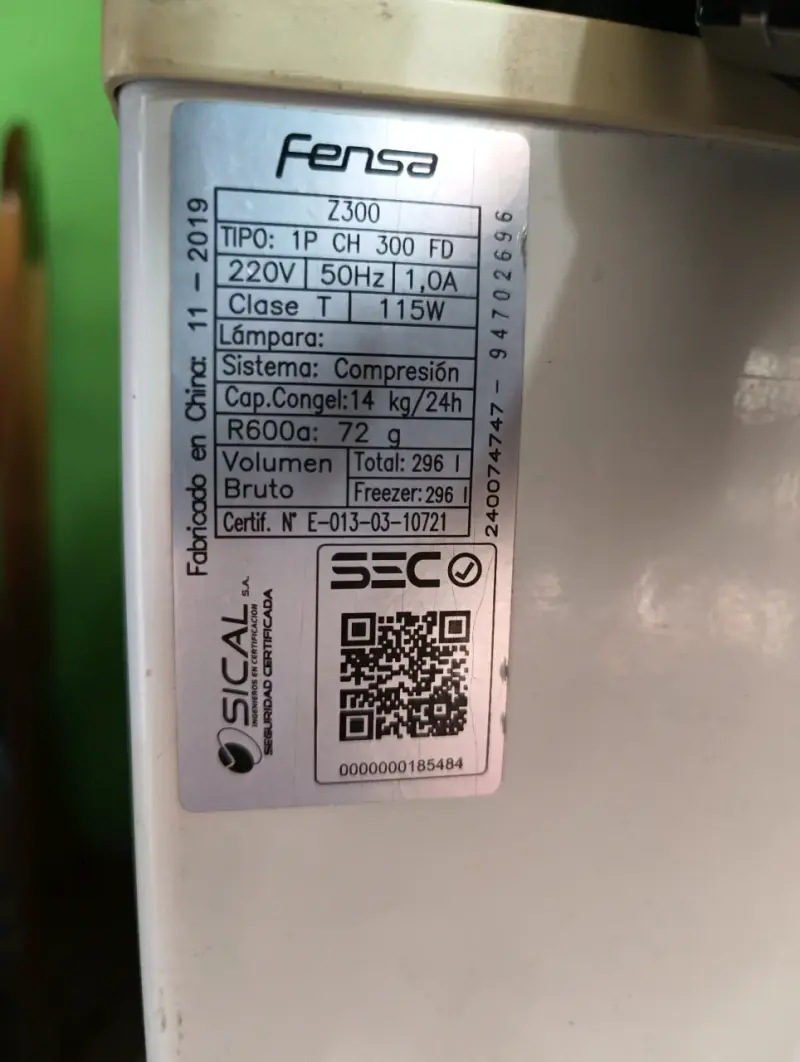 Congelador horizontal Fensa Z300 de 296L - 5