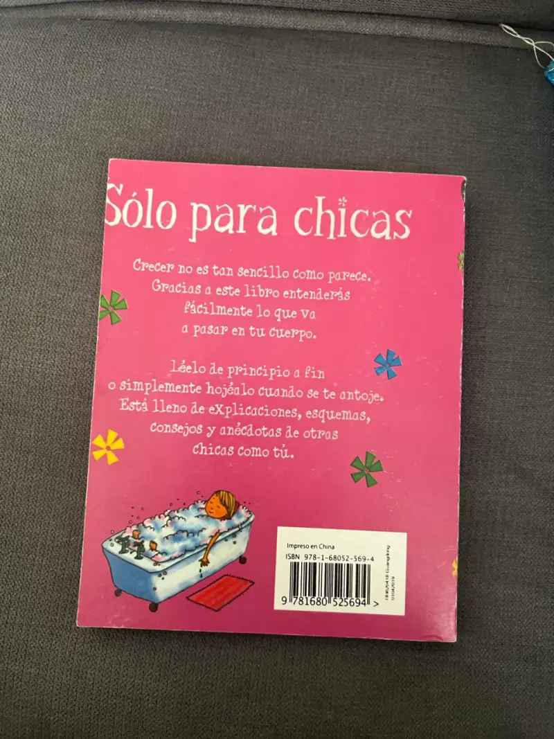 Libro 'Sólo para chicas' sobre pubertad - 2