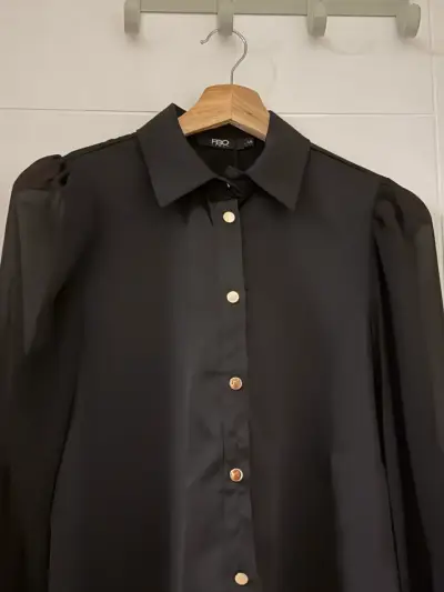 Blusa Negra Manga Larga Mujer Fbo italy - miniatura 2