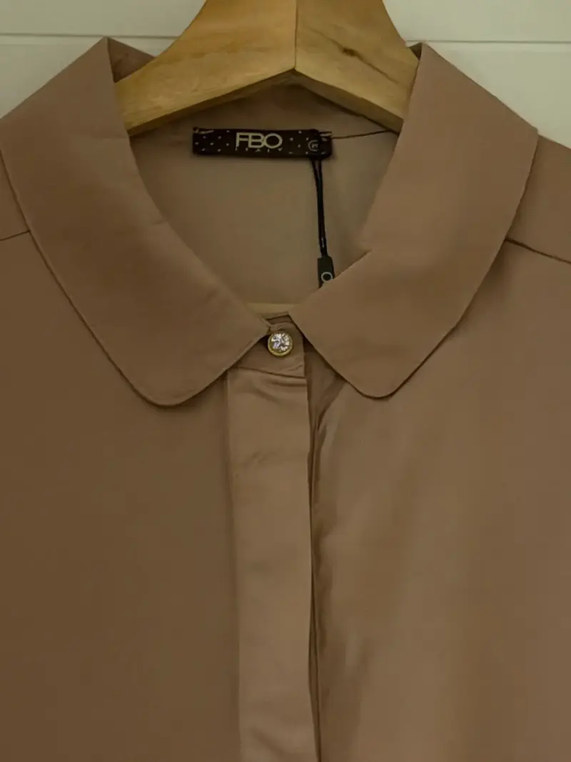 Blusa de mujer color palo tosa FBO italy - 3