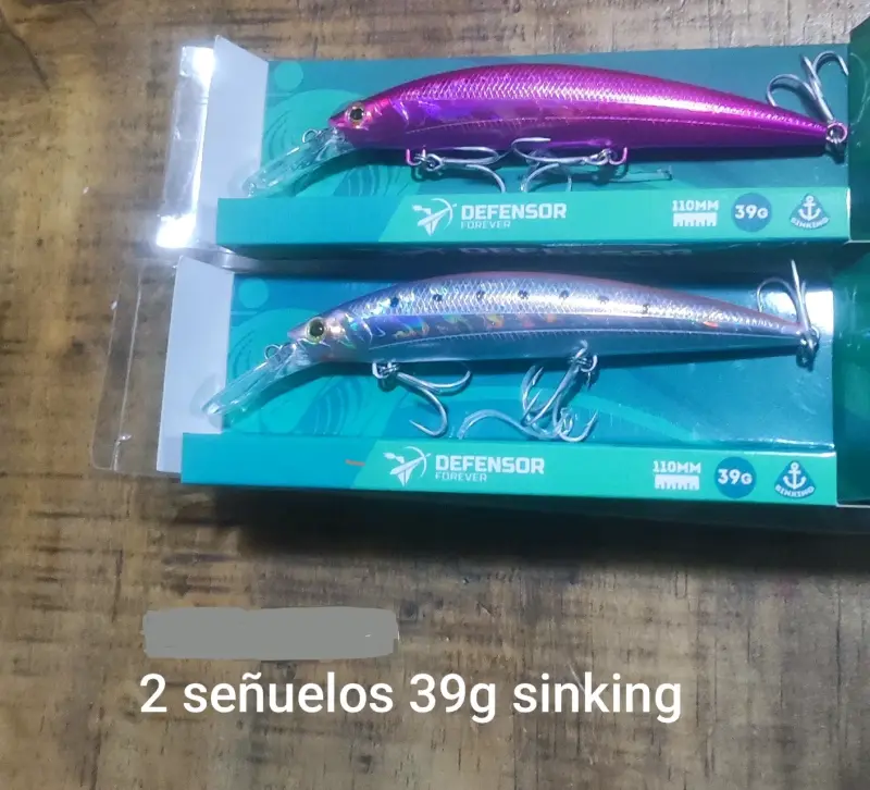 Set de 2 señuelos de pesca Defensor Forever 39g