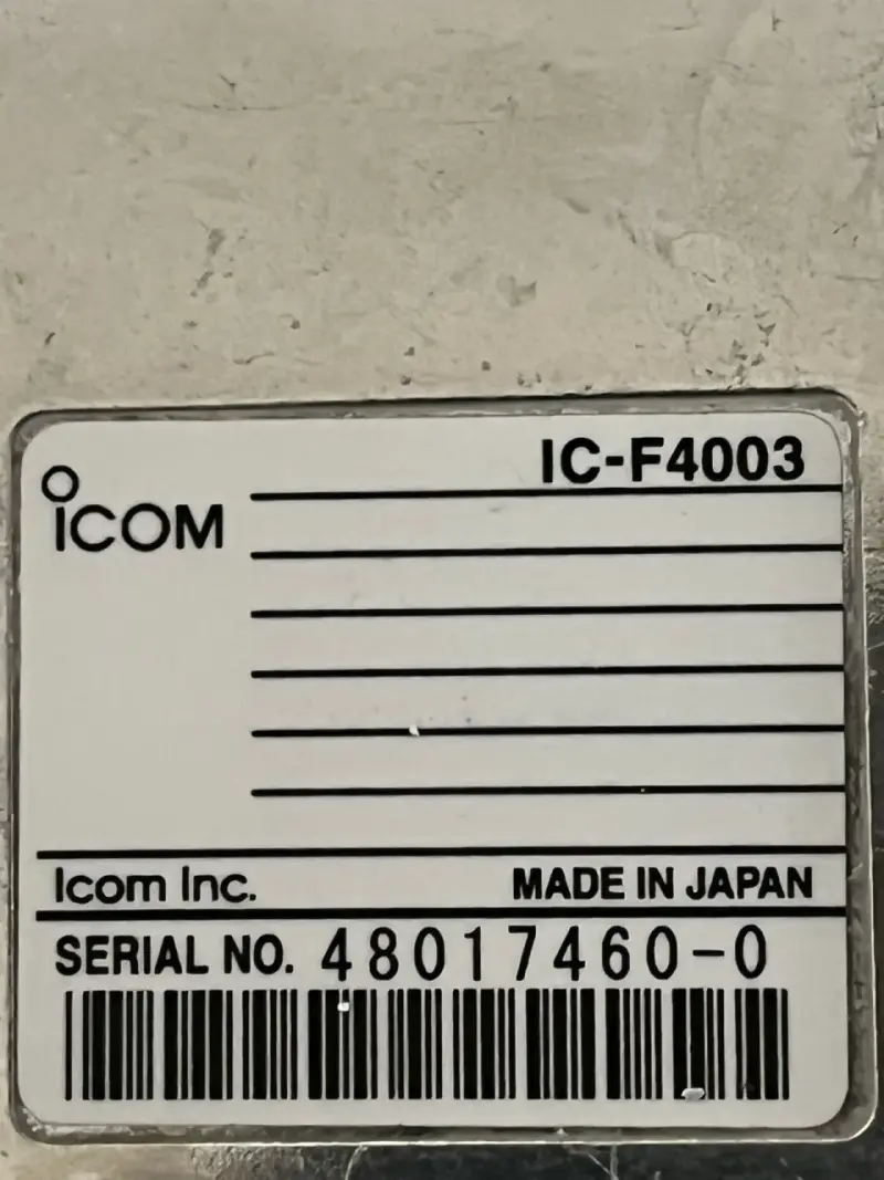 Radios Walkie Talkie Icom F4003 UHF con Cargador - 5