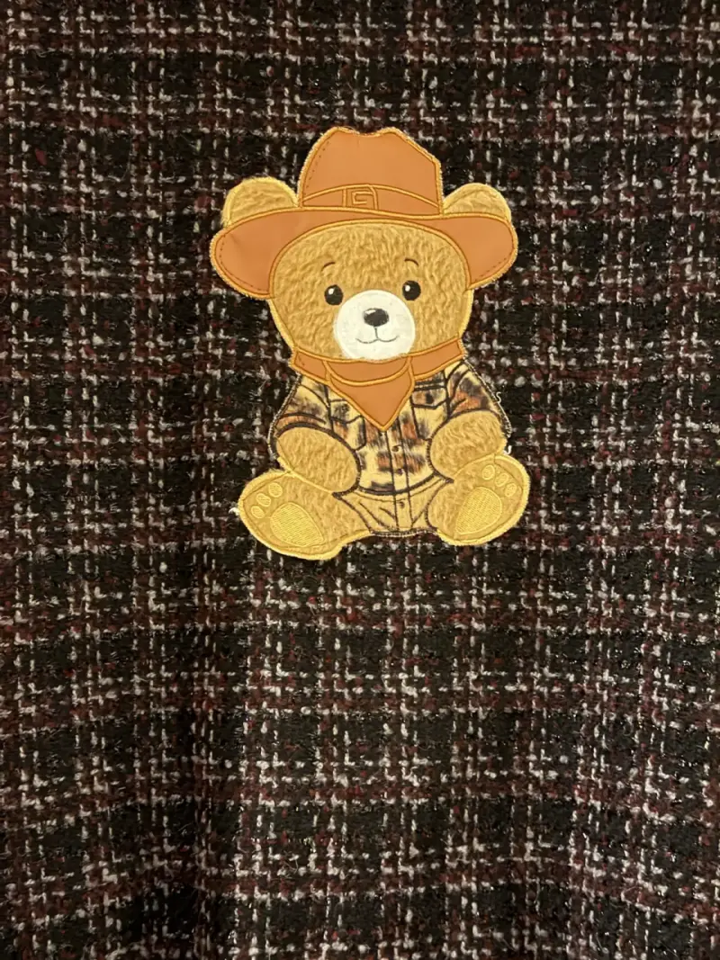 Cárdigan  con diseño de oso y botones - 3