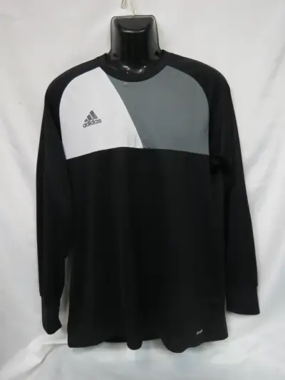 Polera deportiva Adidas negra talla L - miniatura 1