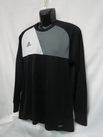 Polera deportiva Adidas negra talla L - miniatura 4