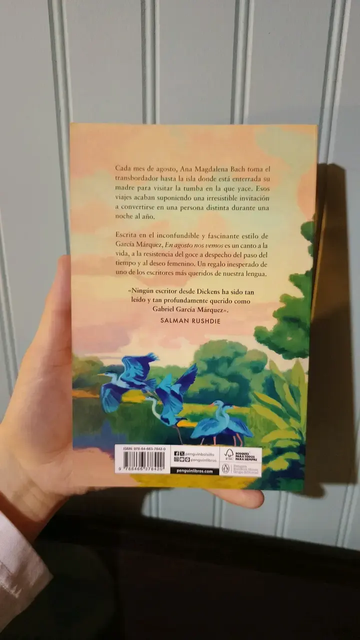Libro En Agosto Nos Vemos de Gabriel García Márqu - 2