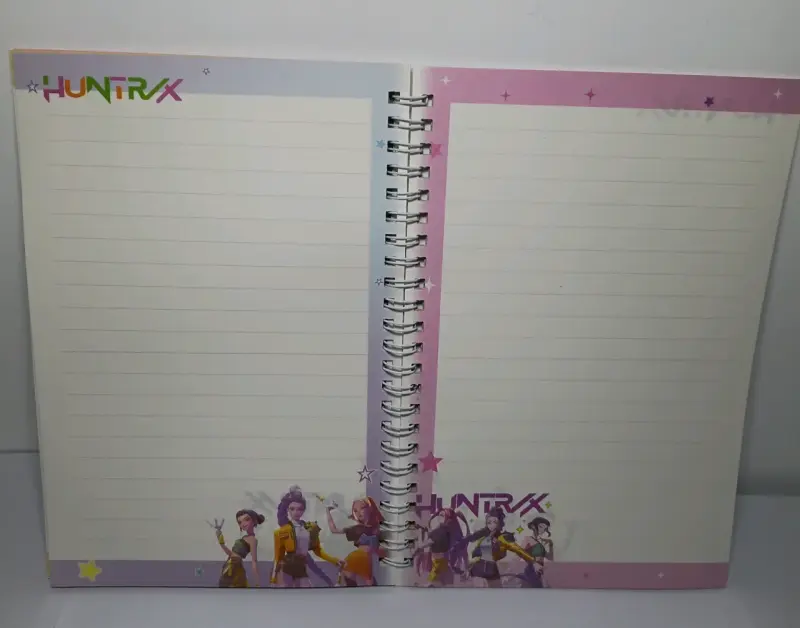 Unidad Libreta espiral Huntrix guerreras KPop - 6