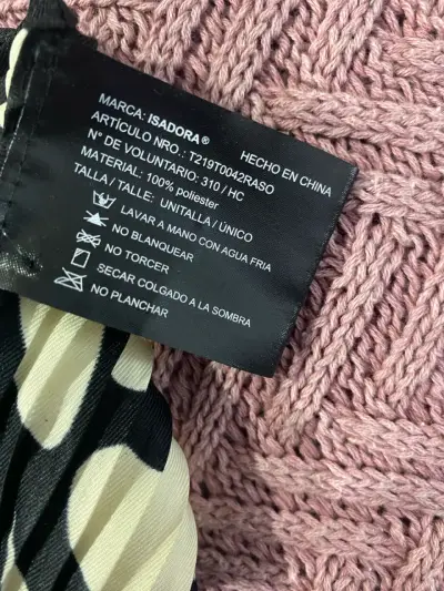 Pañuelo plisado estampado Isadora - miniatura 2