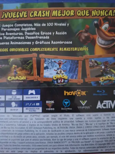 Crash Bandicoot N. Sane Trilogy para PS4 SELLADO - miniatura 2