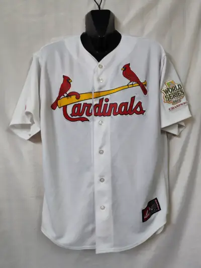 Camiseta de béisbol Cardinals Majestic 2011 - miniatura 1