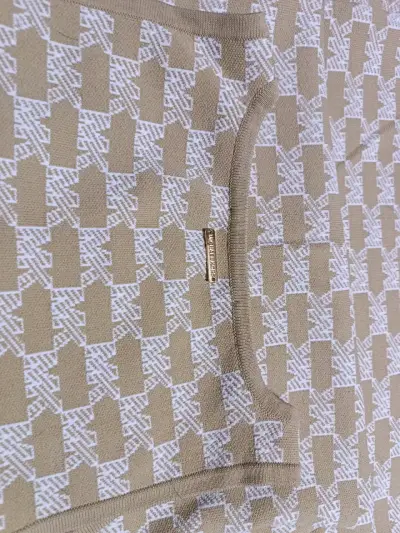 Vestido sin mangas Michael Kors beige burdeos - miniatura 5
