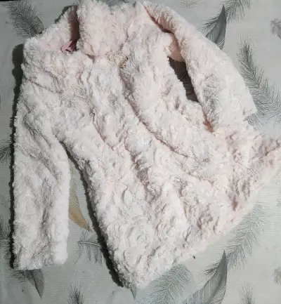 Abrigo de peluche rosa para niña Juicy Couture - miniatura 1