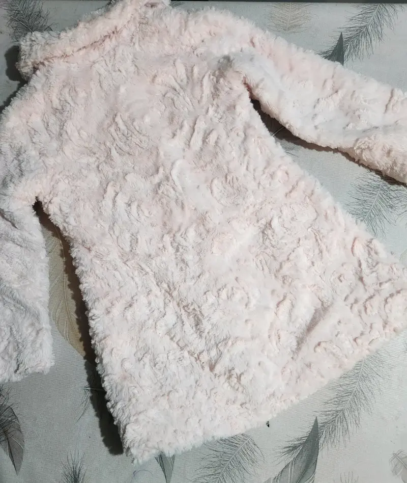Abrigo de peluche rosa para niña Juicy Couture - 4
