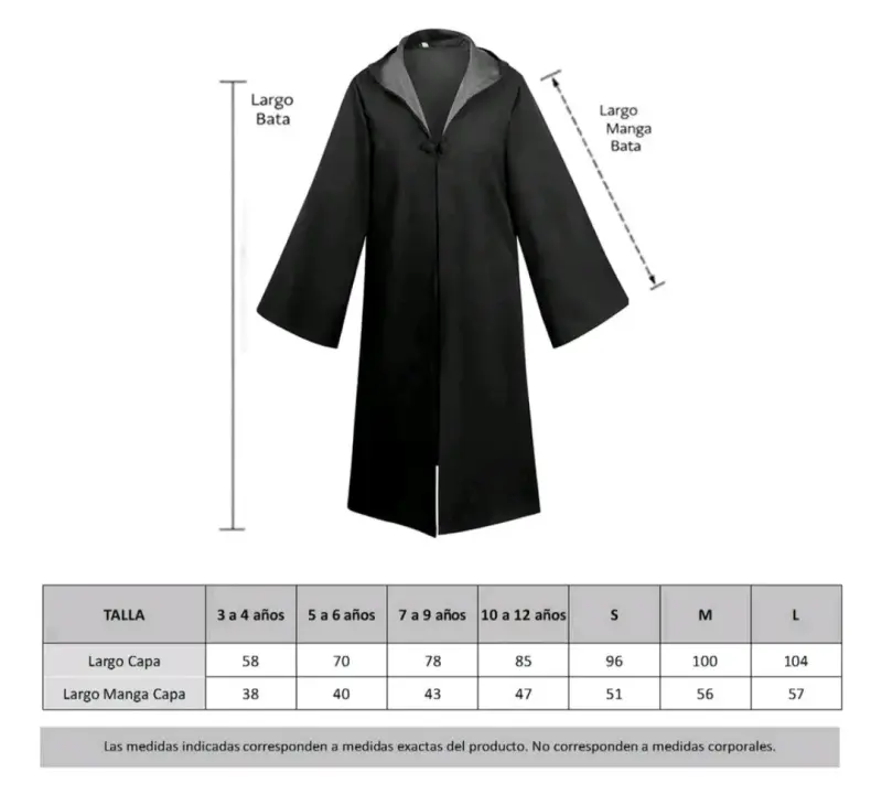 Disfraz de Ravenclaw Harry Potter.  Talla  M - 3