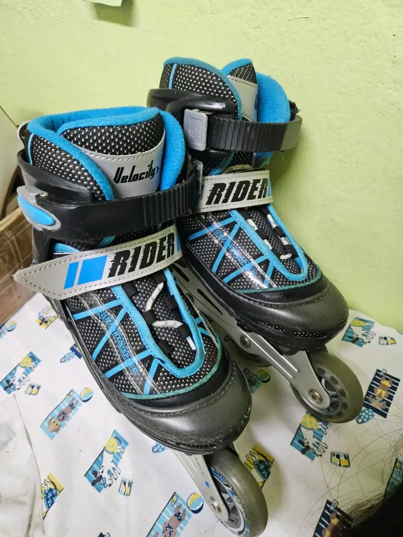 Patines en línea Rider Velocidad negros y azules - 2