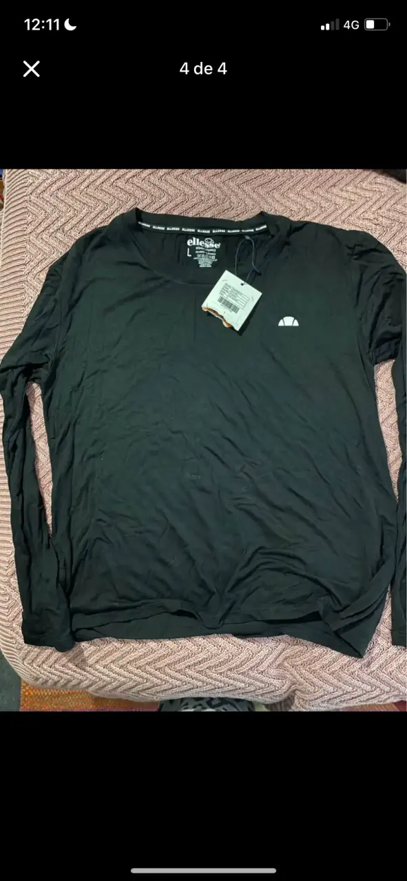 Polera Negra Ellesse para Mujer Talla L - 2