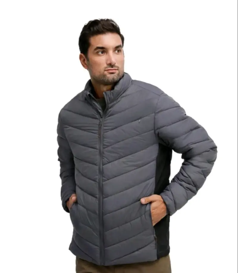 Chaqueta acolchada gris para hombre - 2