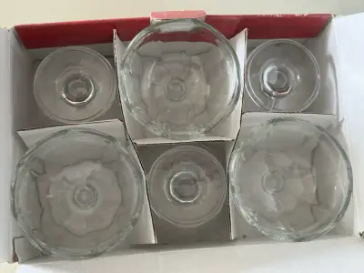 Set de 6 copas de vidrio nuevas - miniatura 2