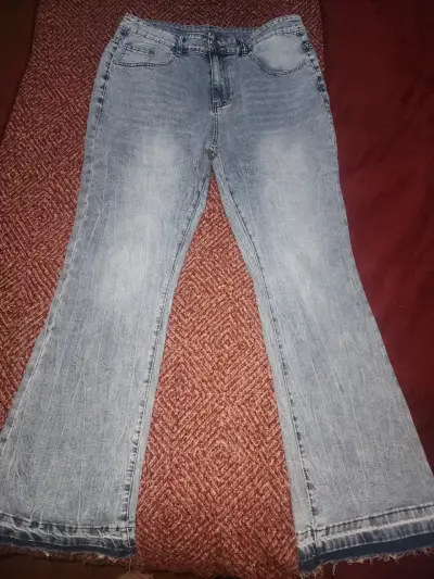 Jeans flare azul talla XL - miniatura 3