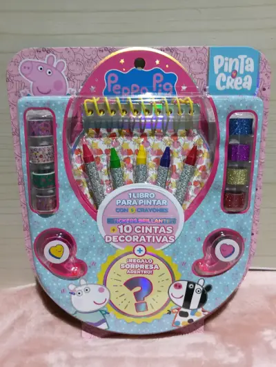 Set de Pintura Peppa Pig con Crayones y Stickers - miniatura 1