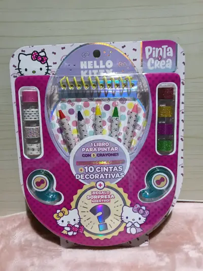 Set de Pintura Hello Kitty con Crayones y Cintas - miniatura 1