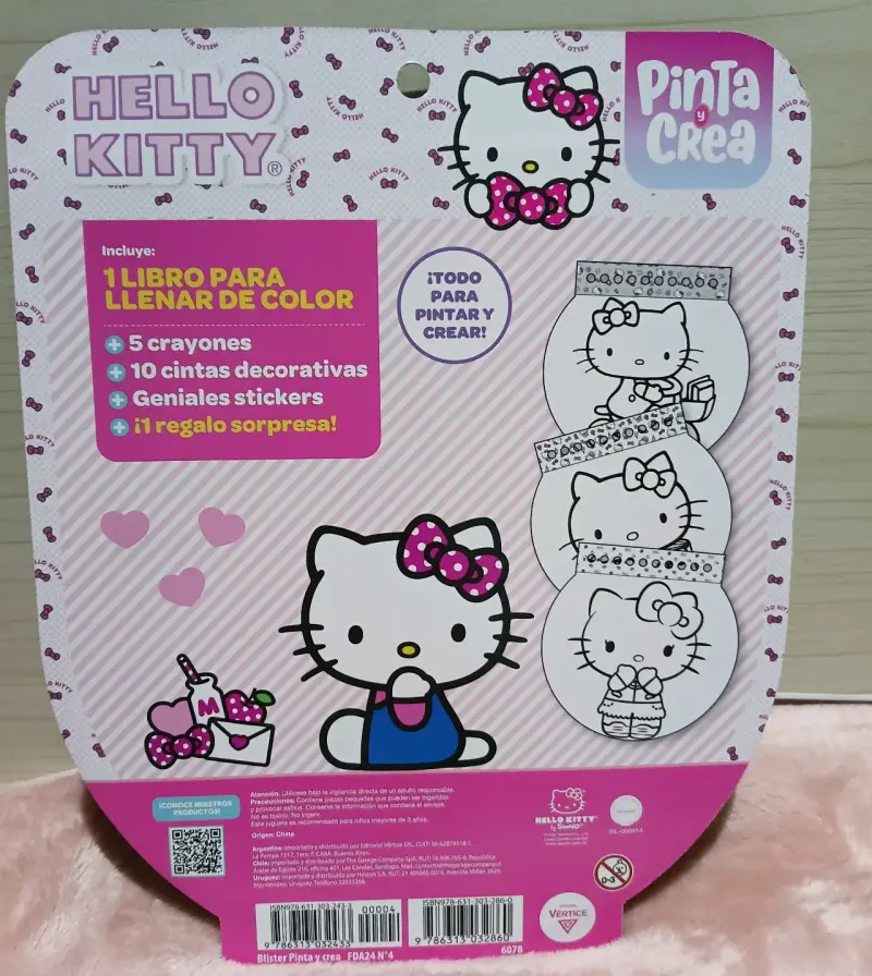 Set de Pintura Hello Kitty con Crayones y Cintas - 2