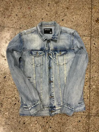 Chaqueta de mezclilla azul claro Opposite para hombre - miniatura 2