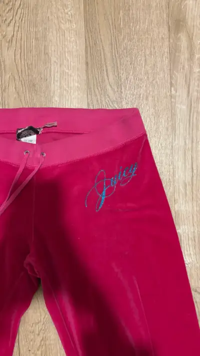 Pantalones de terciopelo rosa Juicy Couture - miniatura 1