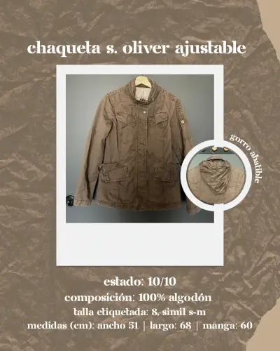 Chaqueta ajustable S. Oliver marrón - miniatura 1