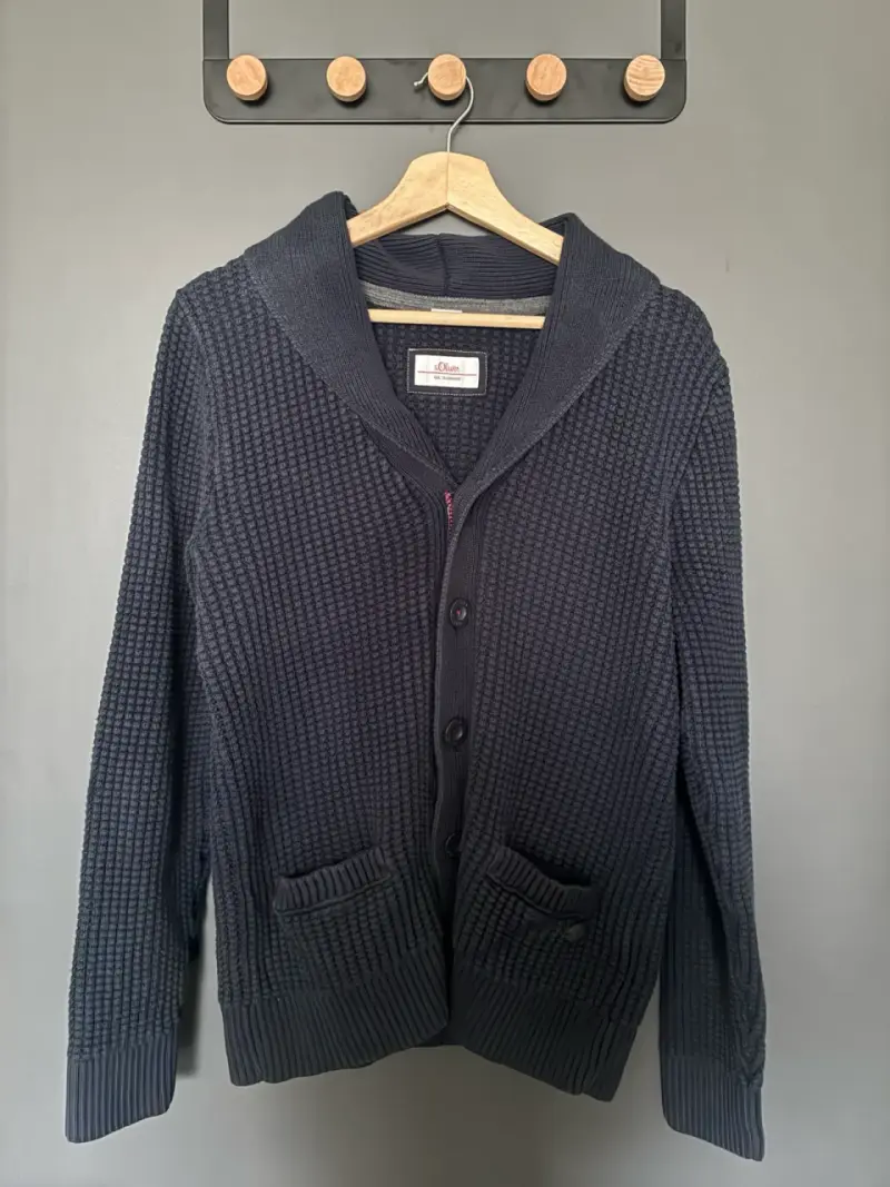 Cardigan S. Oliver azul marino de algodón - 2