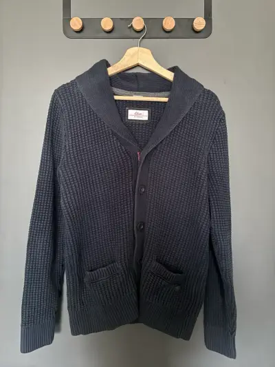 Cardigan S. Oliver azul marino de algodón - miniatura 2