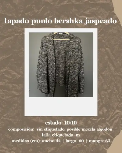 Tapado de punto jaspeado Bershka talla M - miniatura 1
