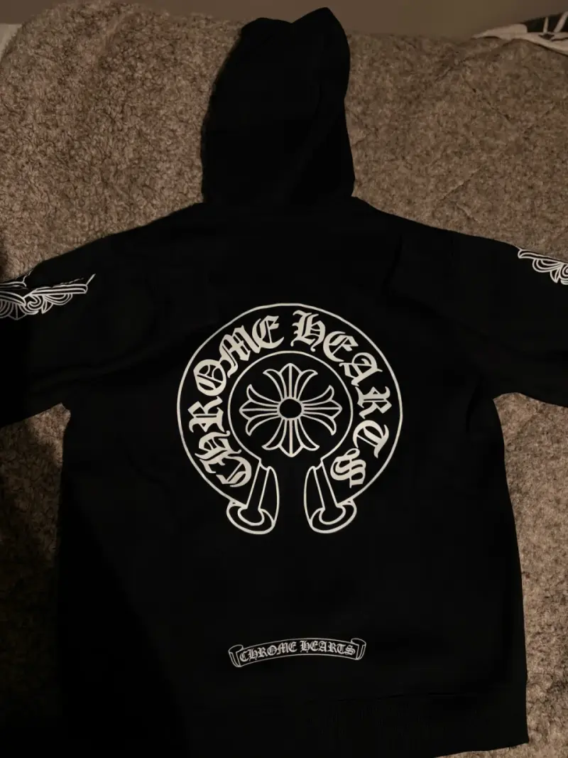 Polerón con capucha Chrome Hearts negro - 2